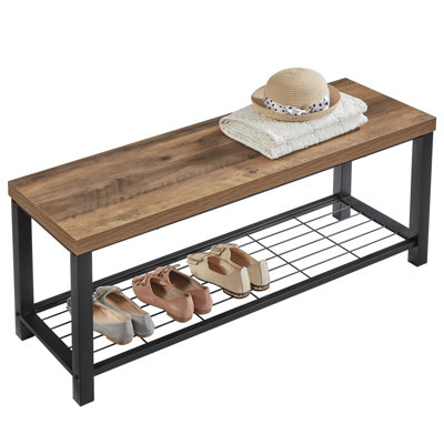 Banc de rangement 43,3 po Hulstein, chêne