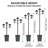 68" Solar Lamp Post Light with Planter,3-Head Solar Pole Light Outdoor Waterproof for Porch Yard Driveway Garden Patio Decor