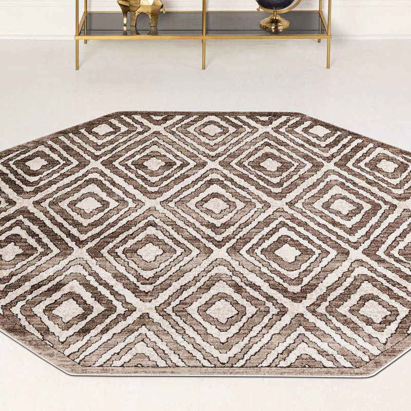 Amorrah Moroccan Indoor Rug, Octagon 7'10" x 7'10"