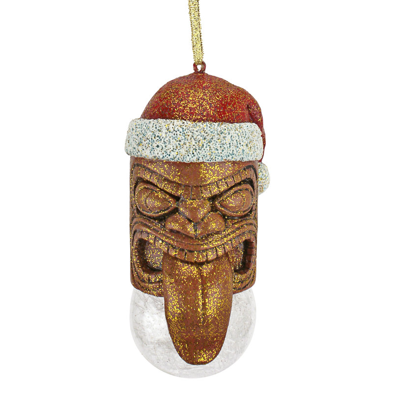 11.43cm Handmade Resin Tiki Hanging Figurine Ornament
