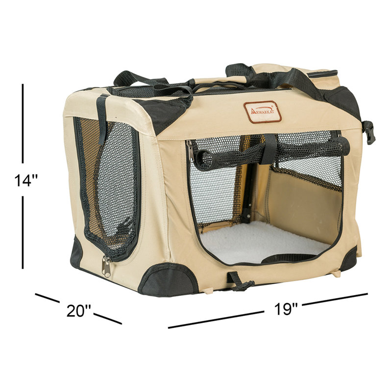 Collapsible Pet Carrier with 2 Doors