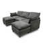 Canapé modulaire en forme de U 94,8 po, canapé modulaire en forme de nuage avec repose-pieds mobile pour le salon-301279459