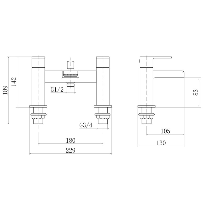 Bath Taps Bathroom Bath Shower Mixer Bath Filler