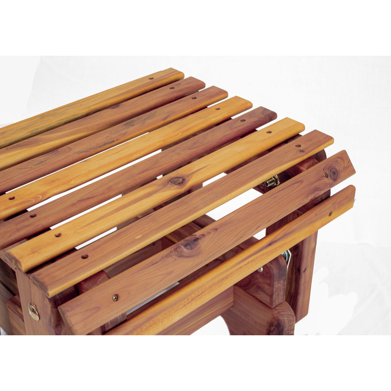 Fauteuil oscillant d'extérieur en cèdre Jeyly