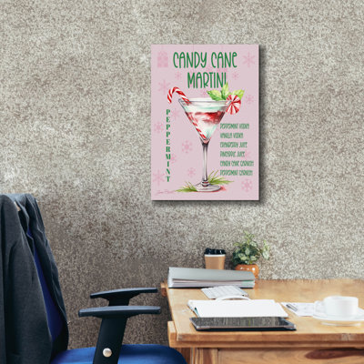 'Holiday Drinks D' by Jean Plout Canvas Wall Art