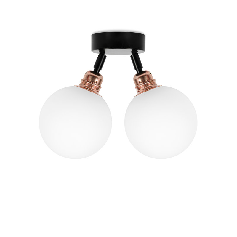 Ruithero Flush Mount, Copper/Black