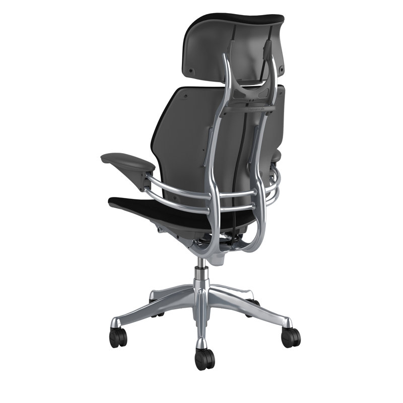 Freedom Headrest Task Chair, Graphite, Black