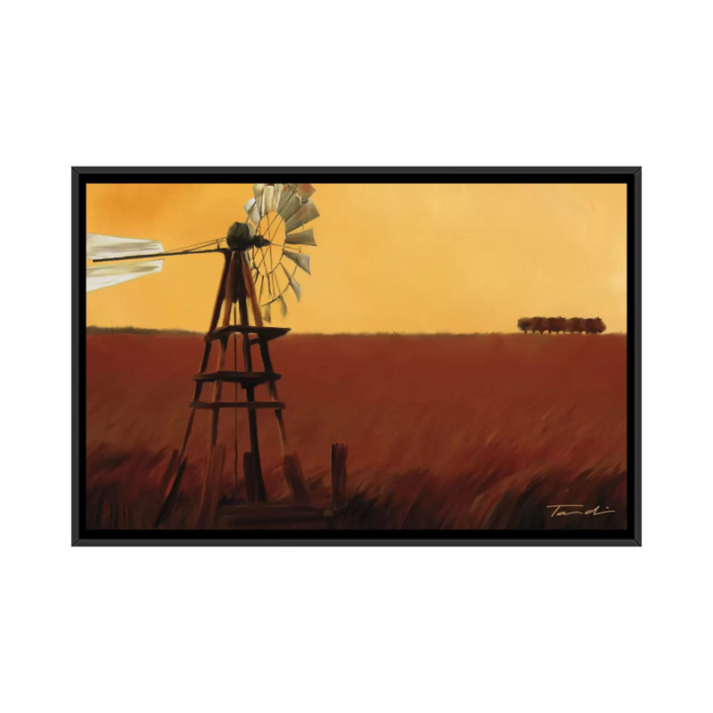 " Homeland II " by Tandi Venter, 18" H x 26" W x 1.5" D, Black Framed Canvas, No Matte
