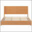 Structure de lit plateforme en bois massif avec tête de lit, aucun sommier nécessaire, lit sur pied, assemblage facile, très grand lit, naturel-232457005-232457003