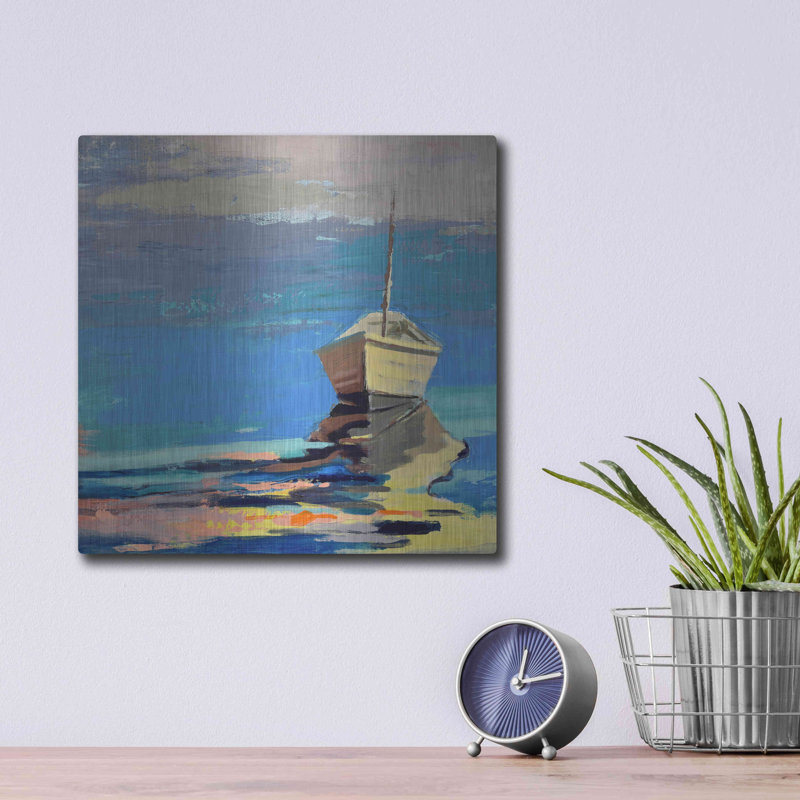 «Blue Bay» par Beth Forst, H 12 po x l 12 po