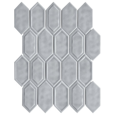 Carrelage mosaïque en verre brillant classique 13,31 po x 10,24 po Classic