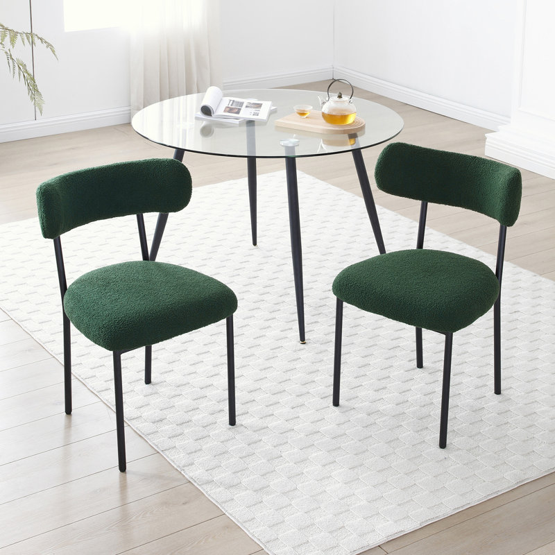 Upholstered Dining Chairs, 2, Beige