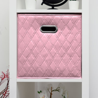 Latitude Run® Faux Leather Decorative Bin
