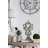 8.5x3.5x15" Vintage floral baroque cement accent