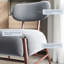 Chaise d'appoint en velours de 25,59 po Luice-87868482