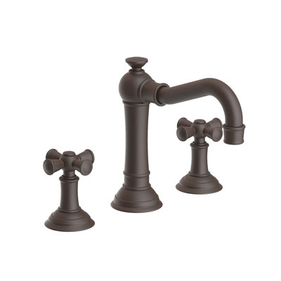 Jacobean Widespread Bathroom Faucet with Drain Assembly