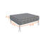 Outdoor Waterproof Square Seat Cushion Cover, Individual Box Cushion Sofa Couch Cover With Piping-1315208164