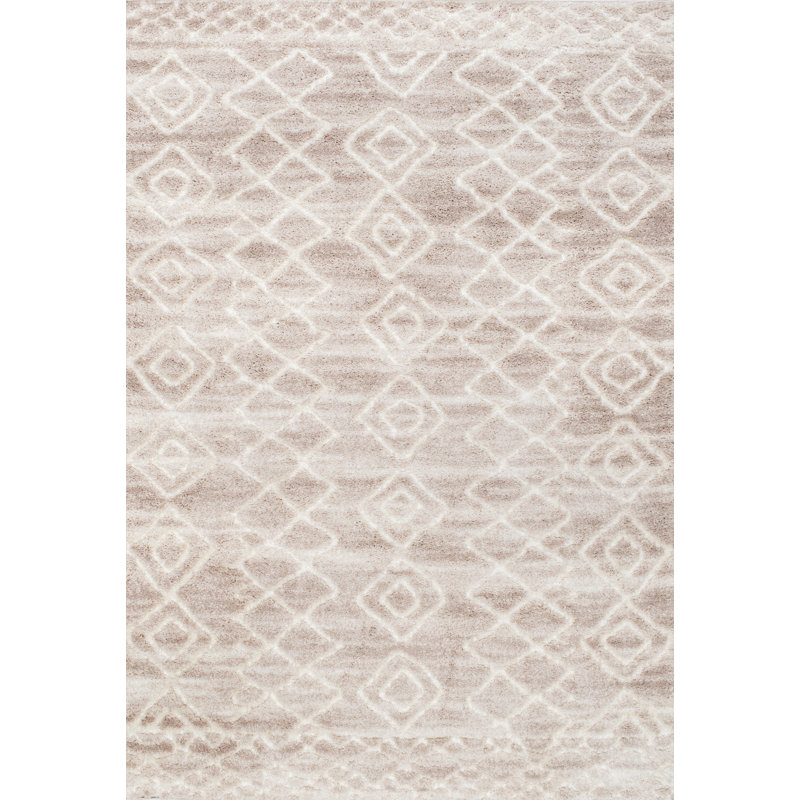 Tapis beige clair Willacoochee, Rectangle 4 pi x 6 pi