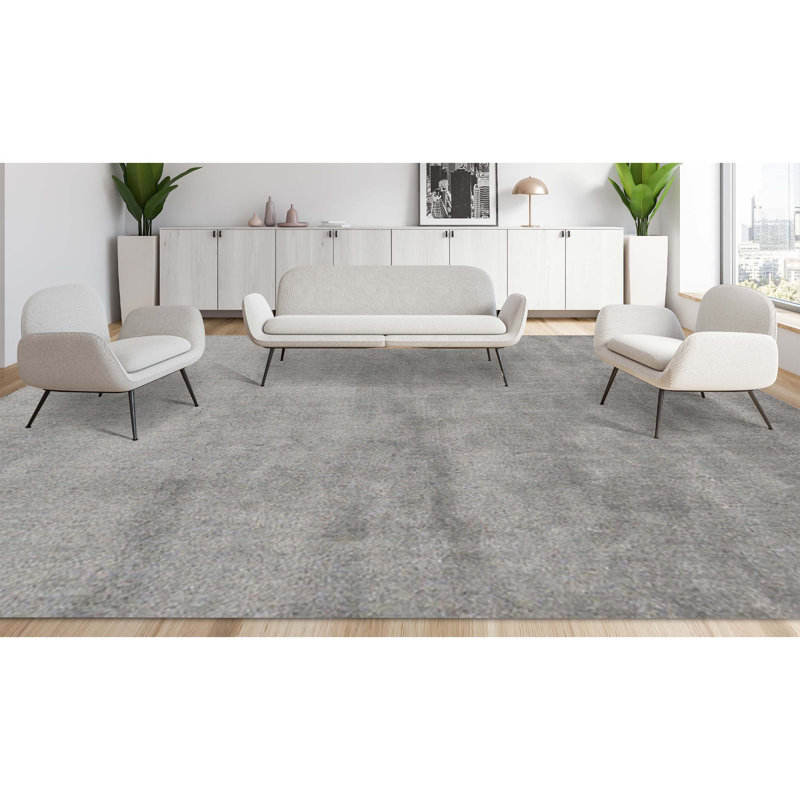 Area Rug in Dark Gray