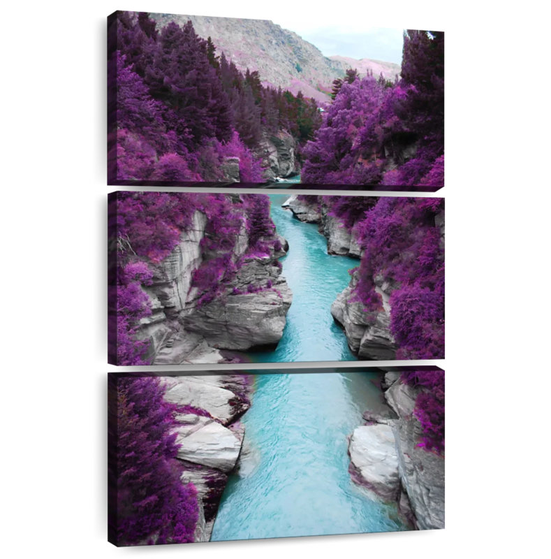 Alvord Purple Forest River, 32" H x 20" W