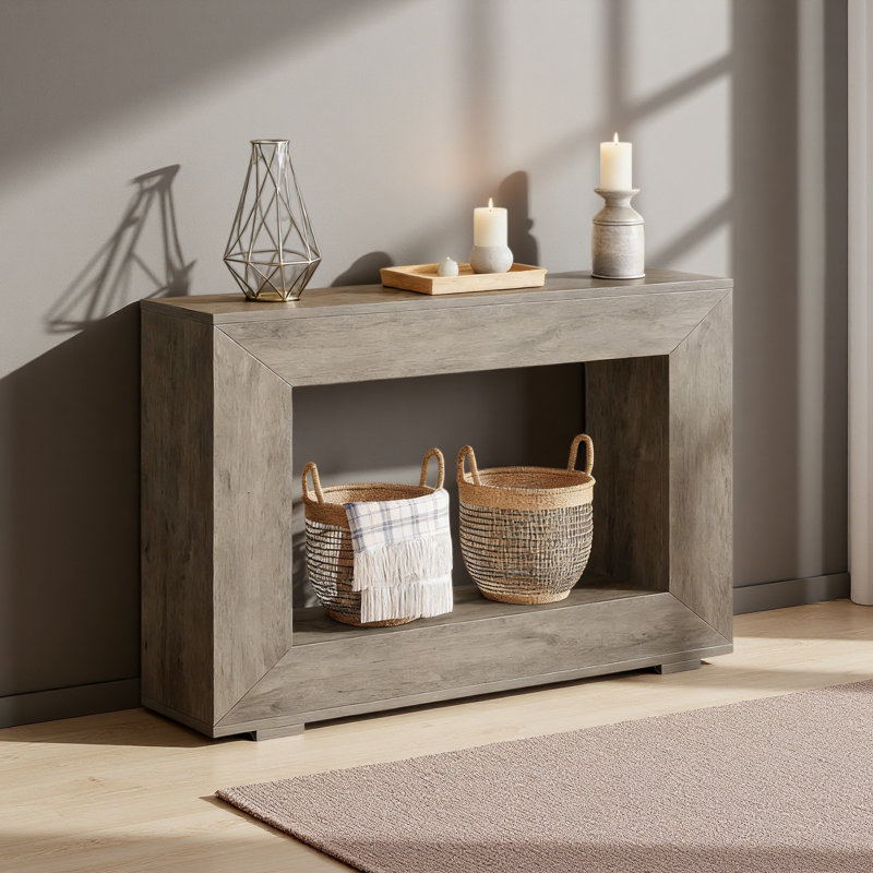 Entryway Sofa Table,Wood Side Table,Console Table, Gray