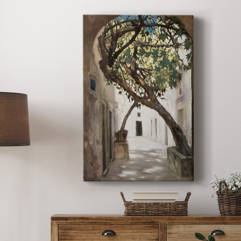 Paysage rétro CXLI - galerie personnalisée enveloppée Cavas, H 18 po x l 12 po