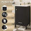 Meuble-lavabo moderne avec lavabo en céramique, rangement compact de 20 po