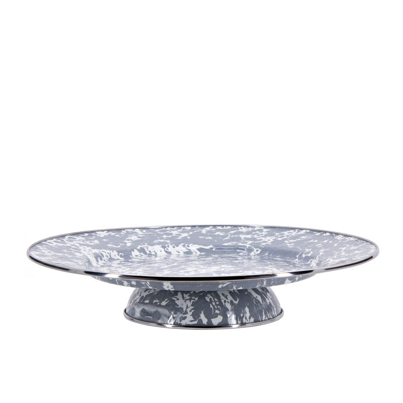 Solid Cake Stand, Solid White Textured