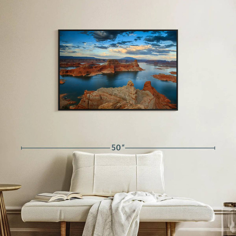 Vue du point d'Alstrom, Cadre flottant noir, 37 po x 25 po