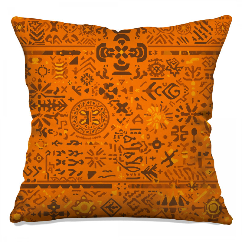 Coussins Intricate Tribal Motifs, 20 x 20 inches