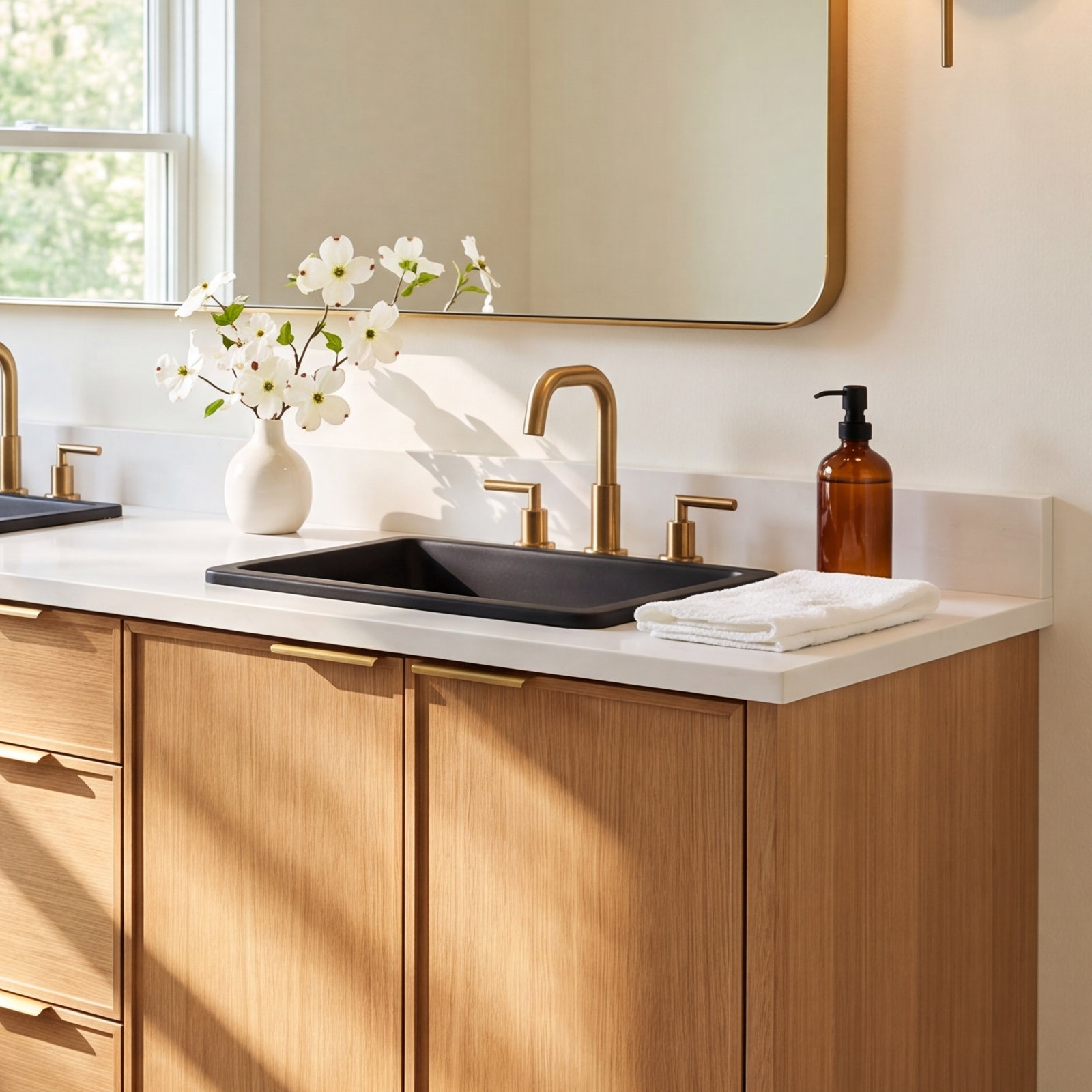 Roma Square Glass Vessel Bathroom Sink