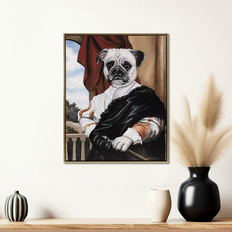 «Captain's Guard Wall - Imperial Dressed 16,5 po x 20,5 po», cadre doré pour la décoration intérieure, impression enchanteresse dans un magnifique l 16,5 po x H 20,5 po