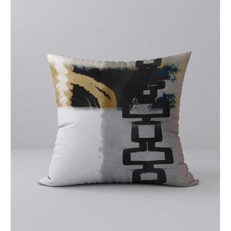 Housse de coussin décorative carrée lisse et facile à insérer, H 18 po x l 18 po