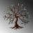 Hand-Painted Decorative Metal Wall Accessory, 23.6 x 23.6 inches | 100% Metal Construction, Thickness: 0.06 inches | Unique Color Variations | Perfect for Home Decor, Living Room & Office Aesthetics-2087735614