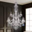 Sterling 15 Light 32in x 47in Two-Tier Chandelier in Silver with Clear Heritage Handcut Crystals-1153857914-1153857915