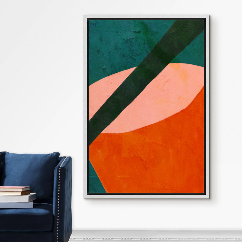 Signe, reproduction d'art sur toile encadrée, vue aérienne d'une tasse à café rouge, boissons, illustrations américaines, art moderne, chic, gros plan, coloré, pour salon, chambre à coucher, bureau