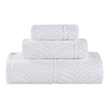 Ensemble de serviettes de bain en coton jacquard Flaxberry