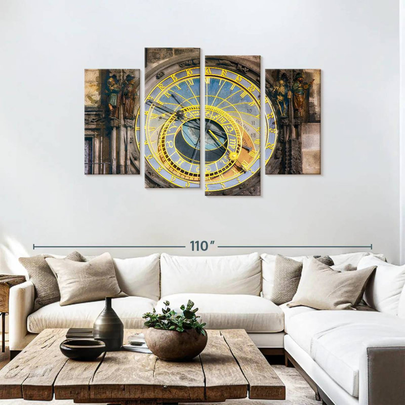 Horloge astronomique Kerner, H 48 po x l 75 po