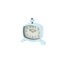 Horloge de table analogique en acier inoxydable-1604488854