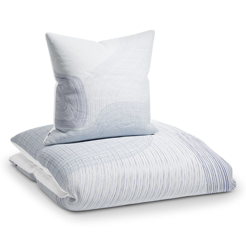 Microfiber Flowered Duvet Cover Set with Pillow Shams
