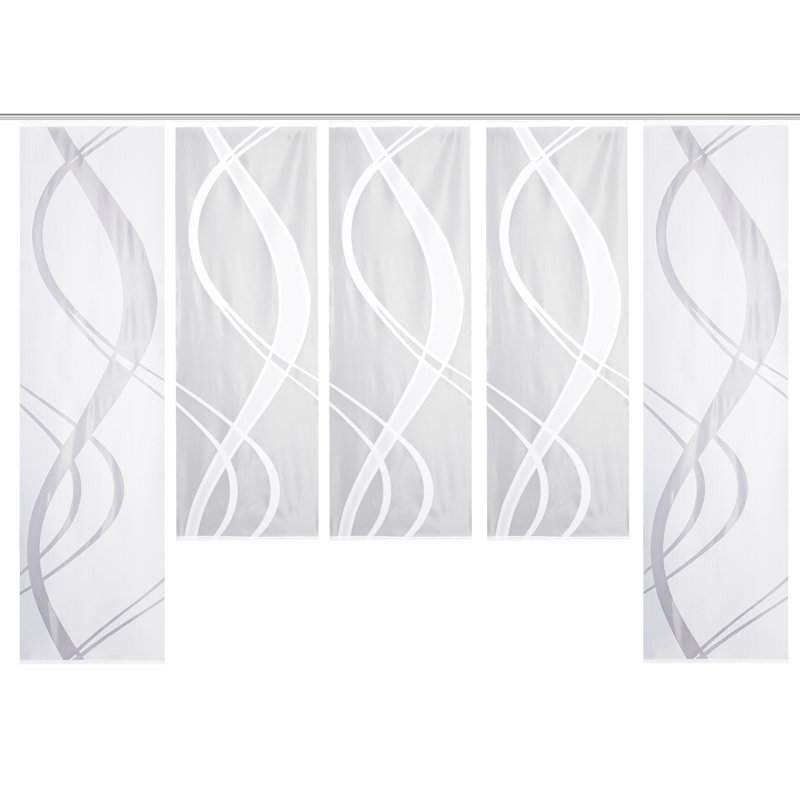 Mccourt Semi Sheer Curtain Panel Pair, Width 57 x Drop 175 cm