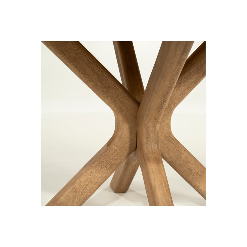 Tycho Round Solid Wood Dining Table, Natural