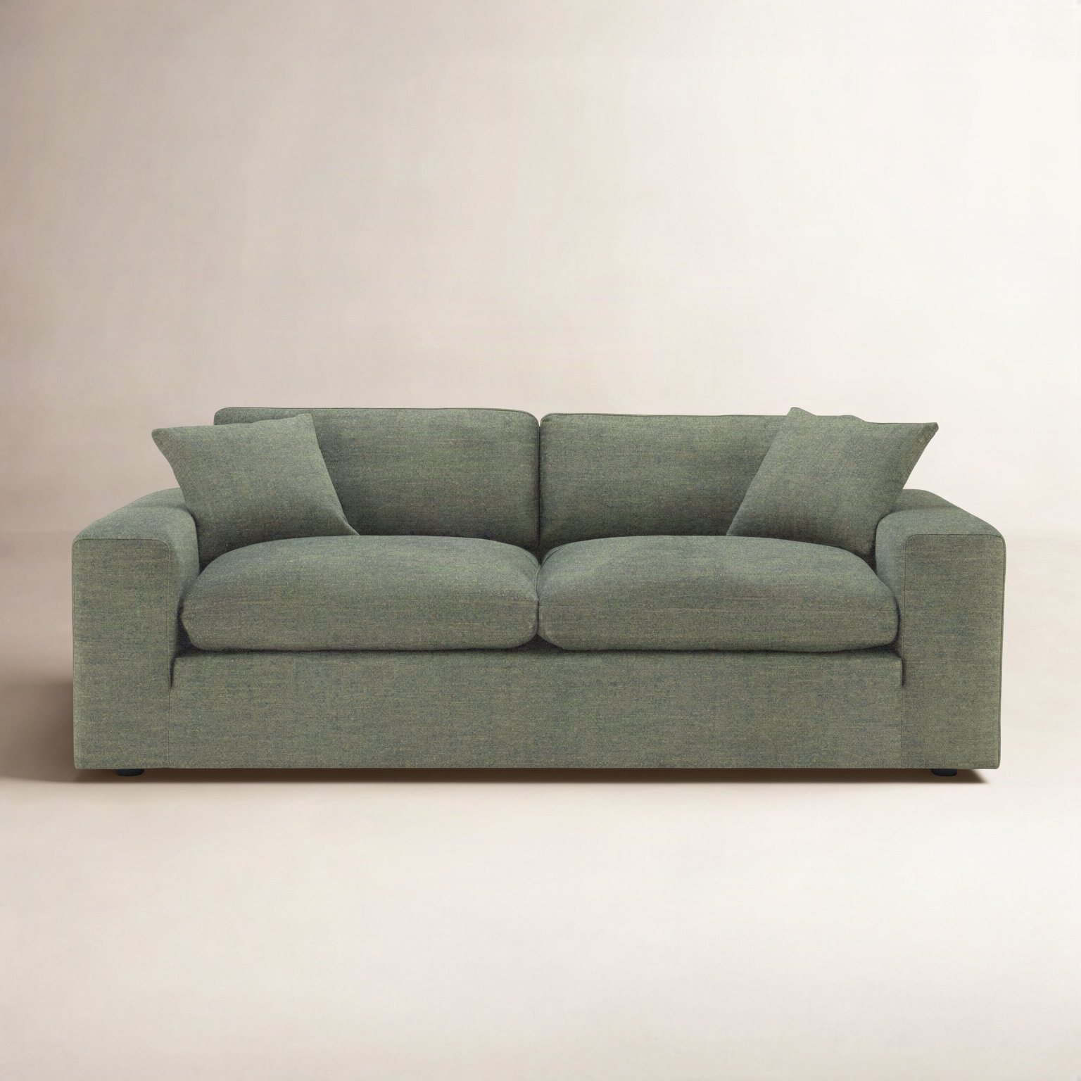 Asher 82'' Upholstered Sofa, Mellow Forest Chenille