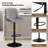 Hruby Swivel Upholstered Adjustable Height Counter Stool with Metal Frame-263556707