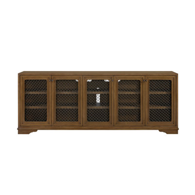 Console 84 po Almond - Très grande table d'appoint moderne pour le salon, la salle à manger et le vestibule
