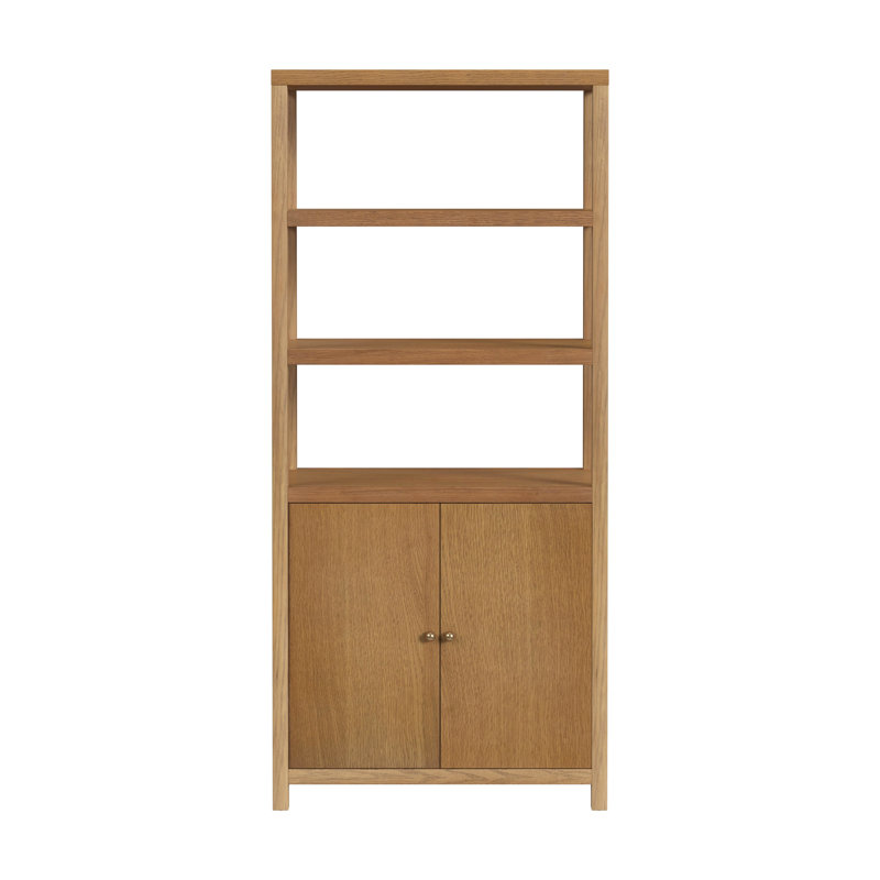 Celine 32" 3-Tier Etagere Bookcase, Natural