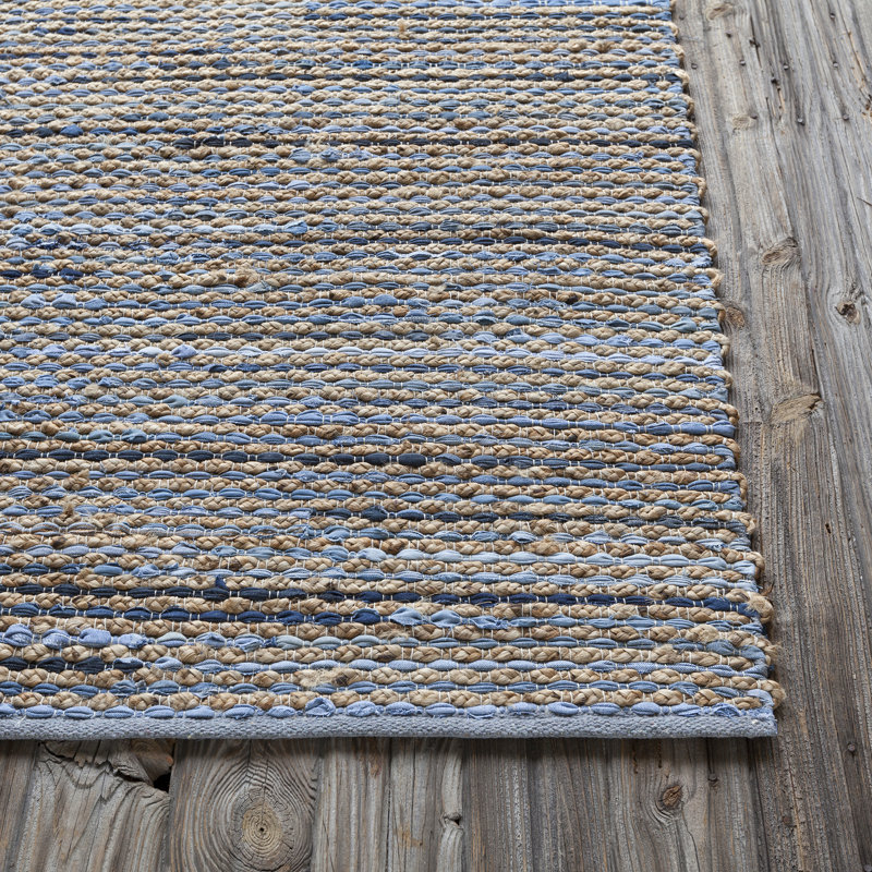 Edgecomb Cotton Abstract Indoor Rug, Rectangle 7'9" x 10'6"