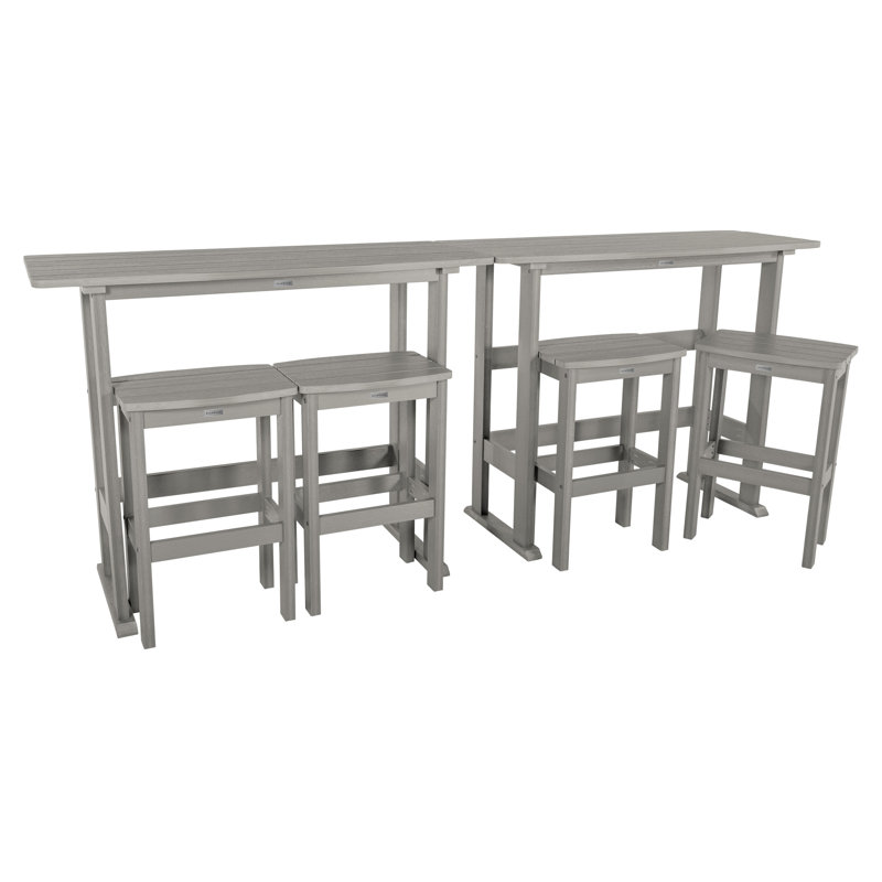 Arihaant 4 - Person Patio Dining Set with Rectangular Table, Habor Gray