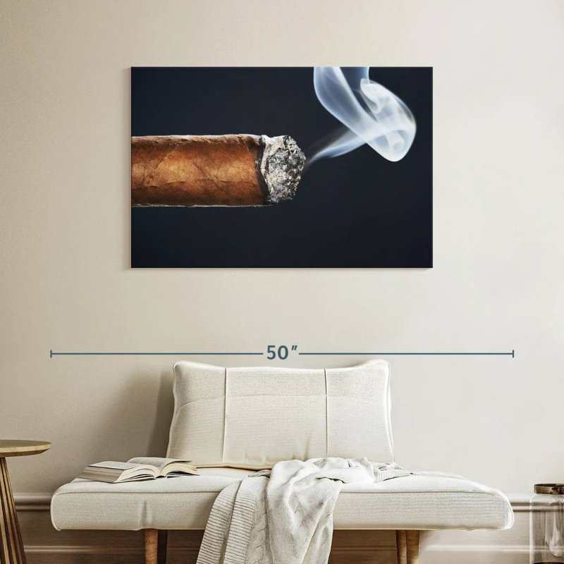 Senne Burning Cigar, 26" H x 39" W