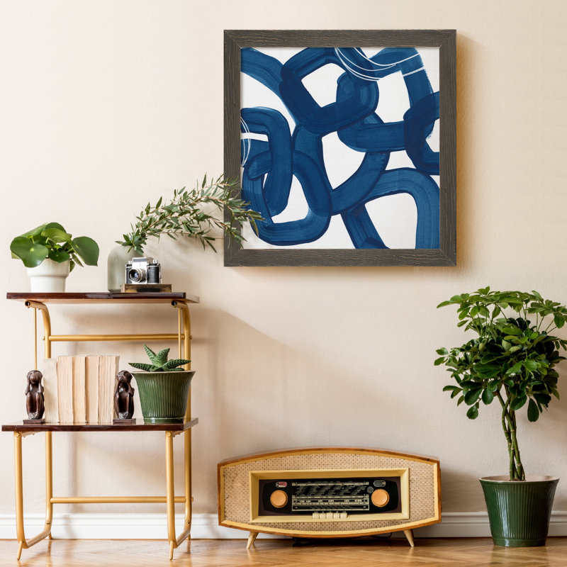 Bobine IX-impression sur toile encadrée, H 21 po x l 21 po x P 1 po, Cadre gris